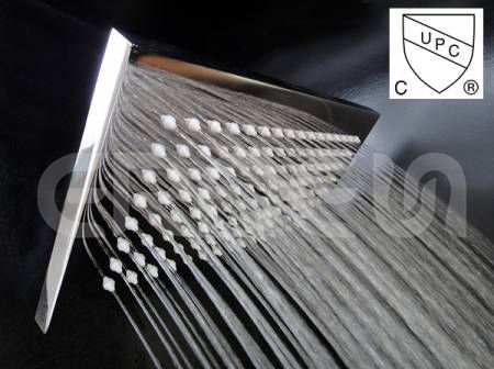 Douche pluie en laiton rectangulaire à fonction unique ERDEN